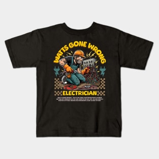 Funny Electrician Kids T-Shirt